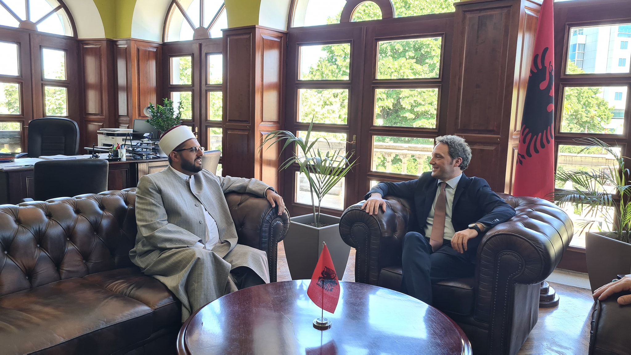 Imam Didmar Faja vizitoi Kryetarin e Bashkisë Shkodër