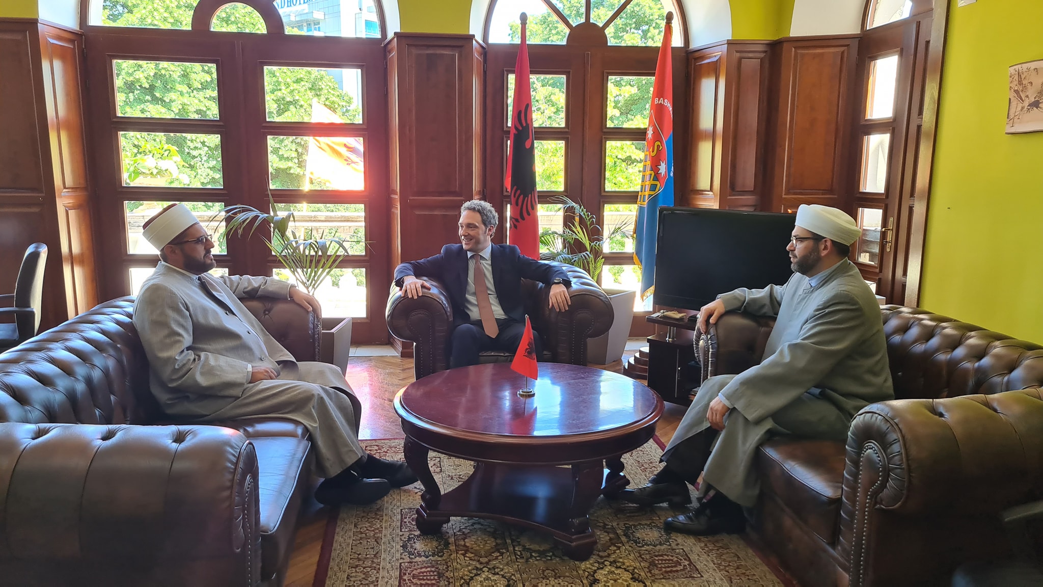 Imam Didmar Faja vizitoi Kryetarin e Bashkisë Shkodër